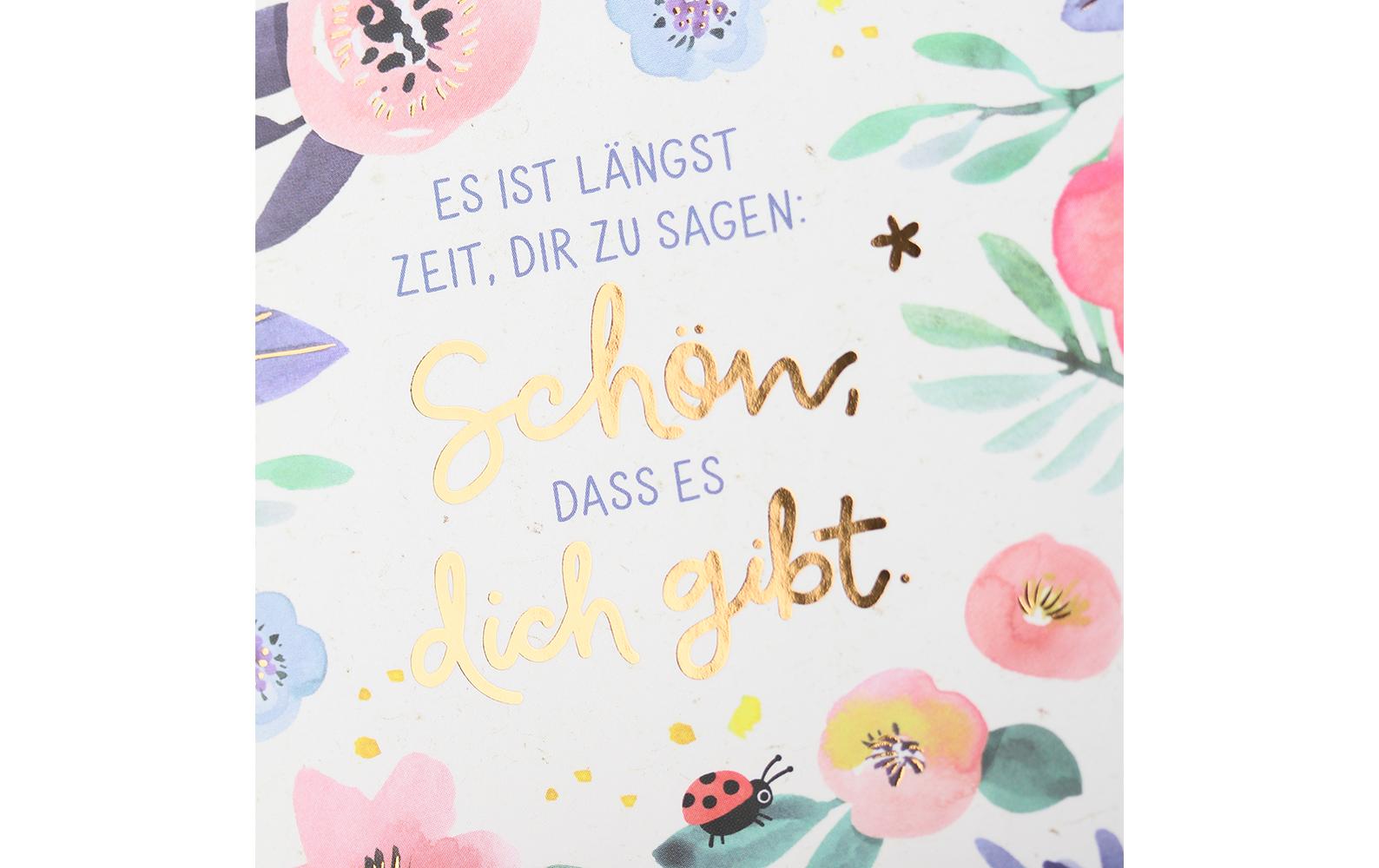 Grafik Werkstatt Minibuch Schön, dass es dich gibt