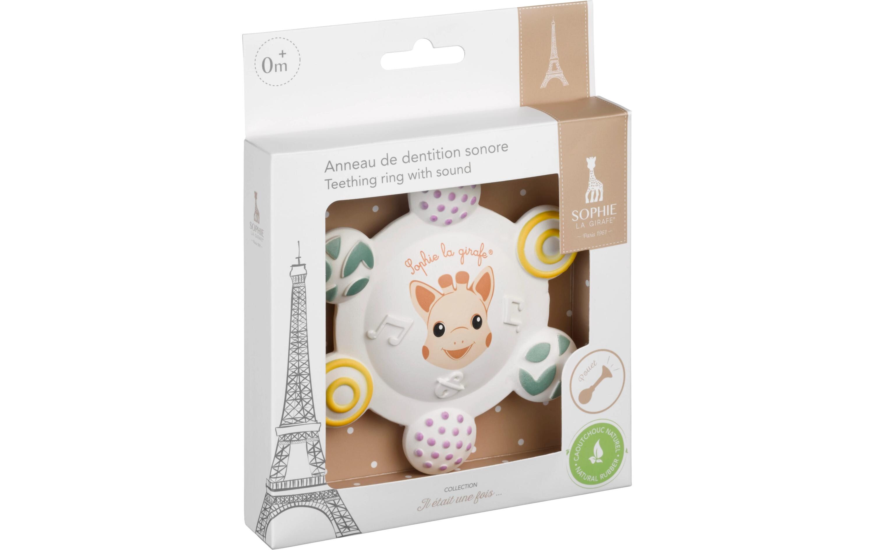 Sophie la girafe Beissring mit Geräuschen