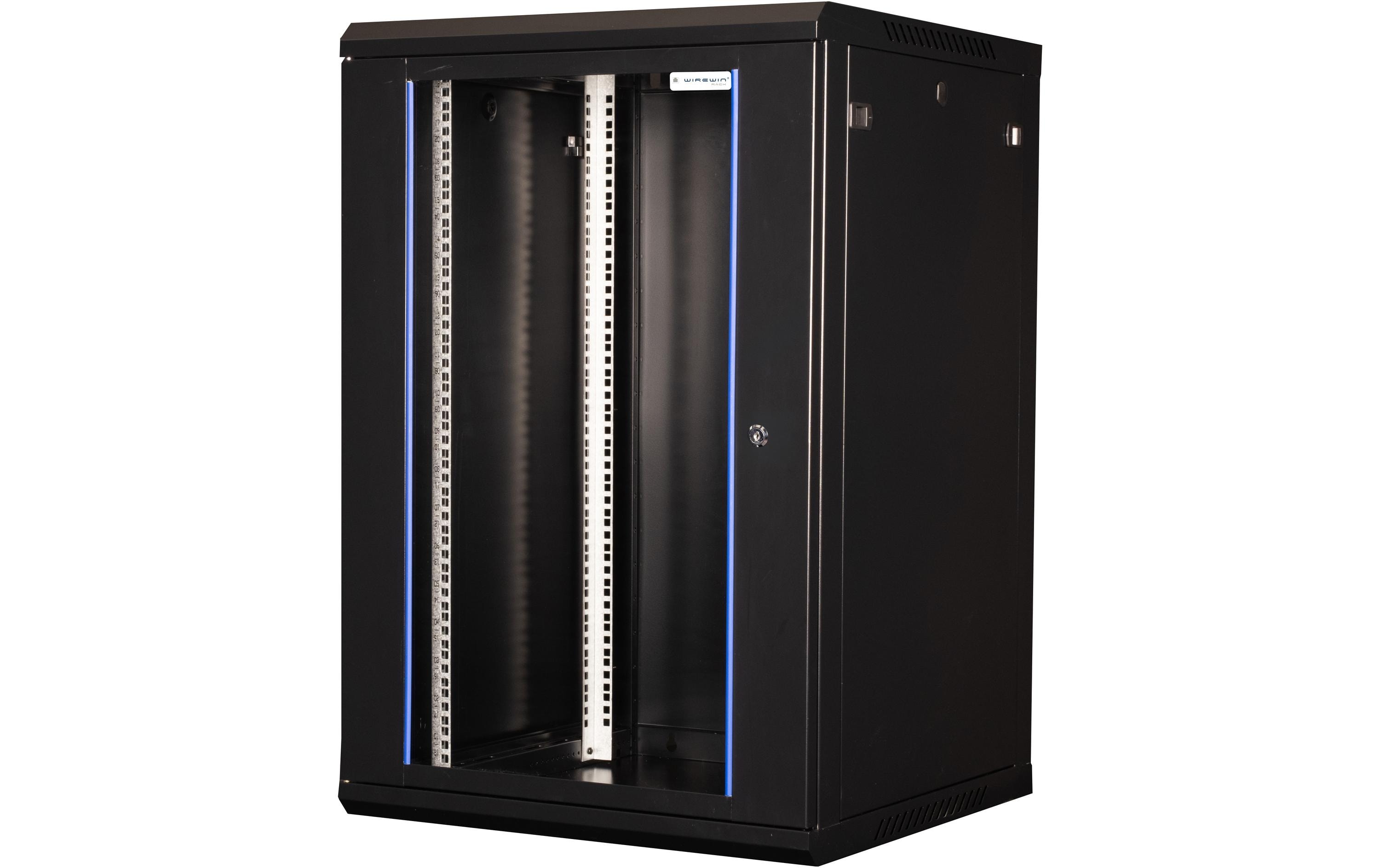 Wirewin Wandschrank 600X600X15U Pro 3rd Gen 19 / 15HE / Schwarz Wirewin Wandschrank 600X600X15U Pro 3rd Gen 19 / 15HE / Schwarz