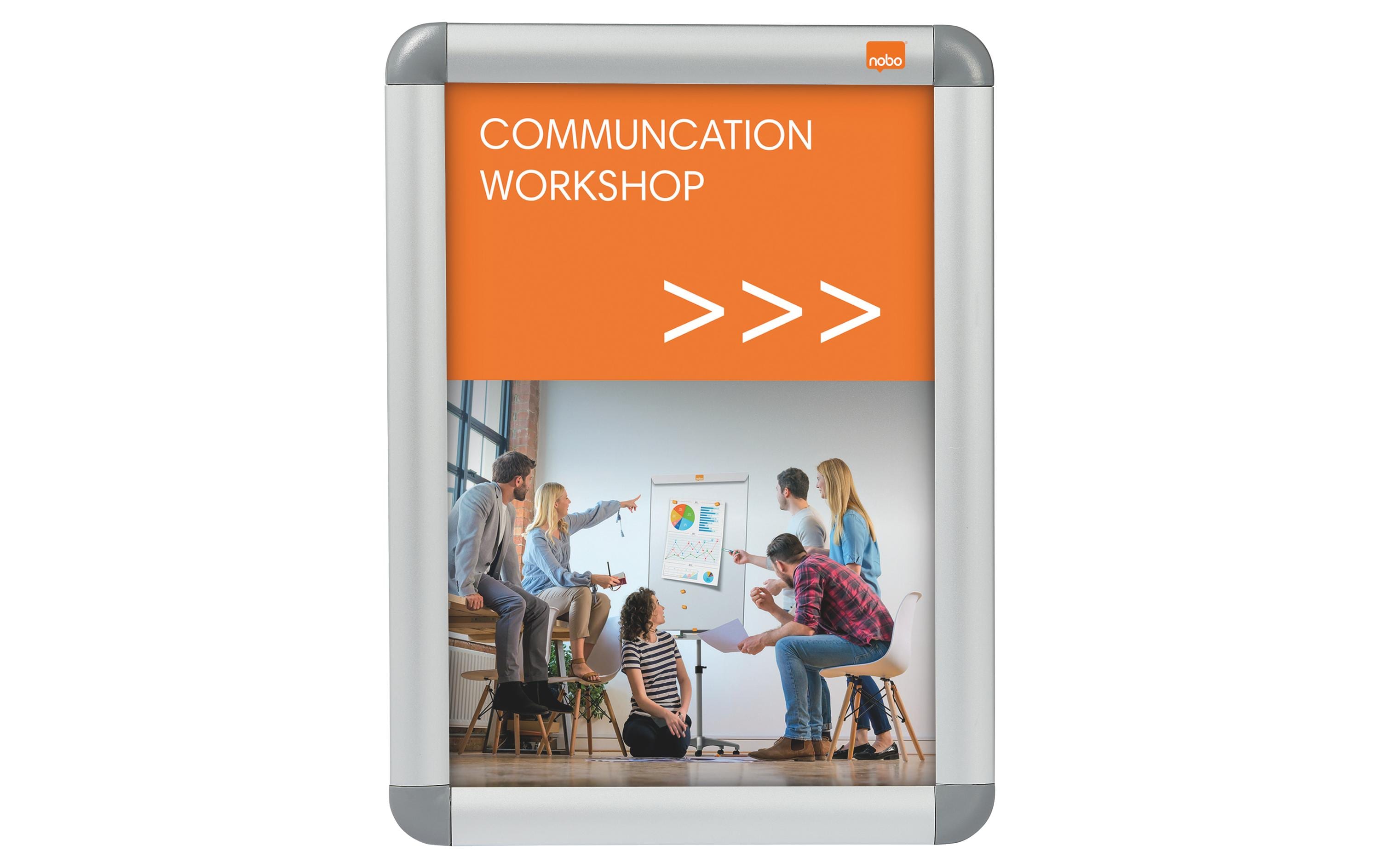 Nobo Premium Plus Plakatrahmen A4, freistehend und doppelseitig Nobo Premium Plus Plakatrahmen A4, freistehend und doppelseitig