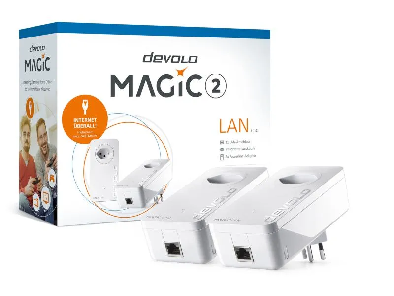 devolo Powerline Magic 2 LAN Starter Kit devolo Powerline Magic 2 LAN Starter Kit