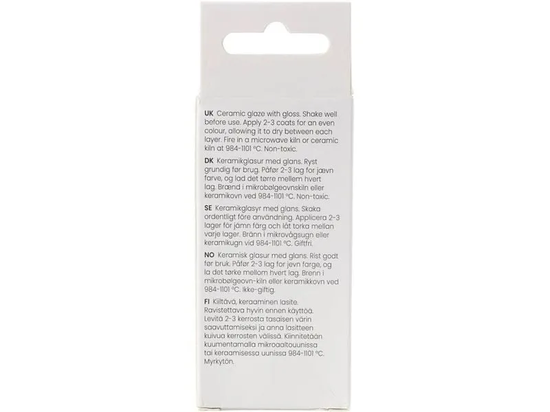 Creativ Company Versiegelung 984 - 1101 °C, 60 ml, Ebony Creativ Company Versiegelung 984 - 1101 °C, 60 ml, Ebony