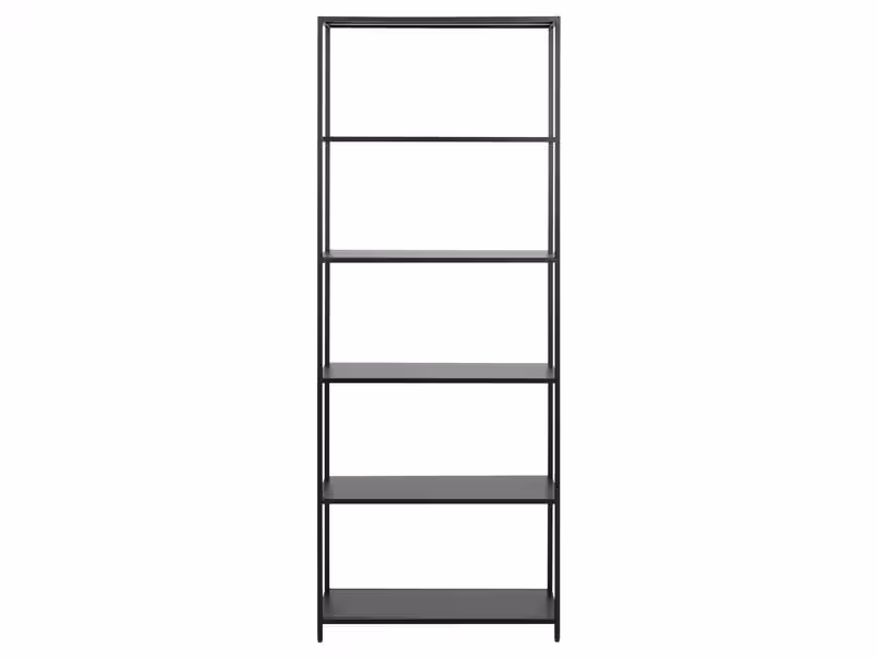 AC Design Regal Newcastle 69,5 x 30 x 185 cm, Schwarz