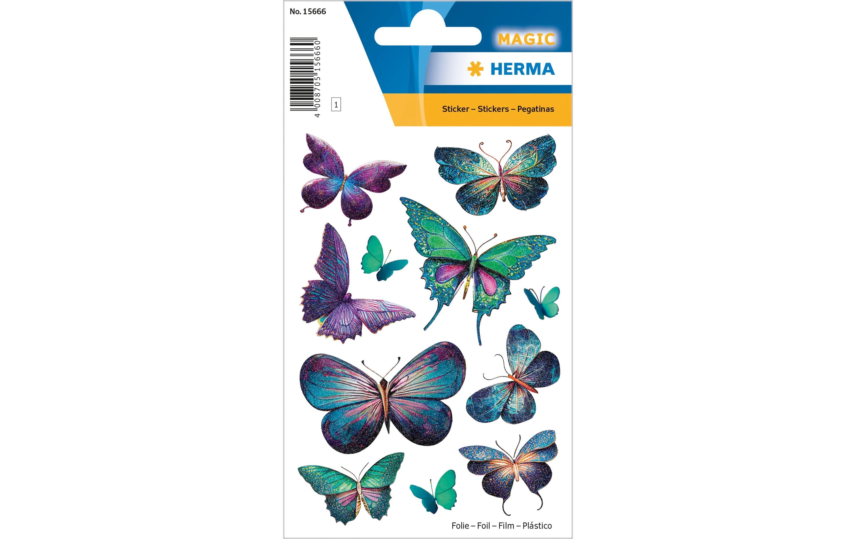 Herma Stickers Motivsticker Schmetterlinge 11 Stück