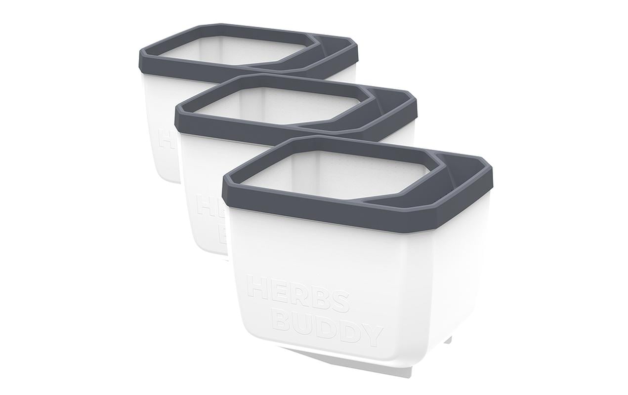 Gusta Garden HERBS BUDDY Kräutertopf 3er Set Weiss Gusta Garden HERBS BUDDY Kräutertopf 3er Set Weiss