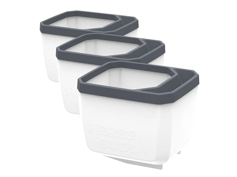 Gusta Garden HERBS BUDDY Kräutertopf 3er Set Weiss Gusta Garden HERBS BUDDY Kräutertopf 3er Set Weiss