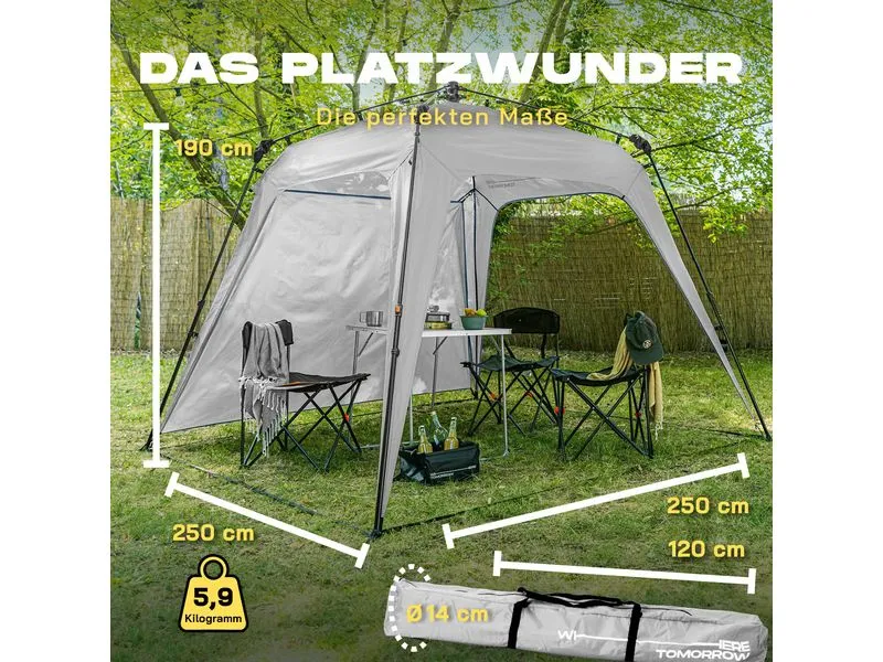 Where tomorrow Pavillon Pop Up - Hellgrau