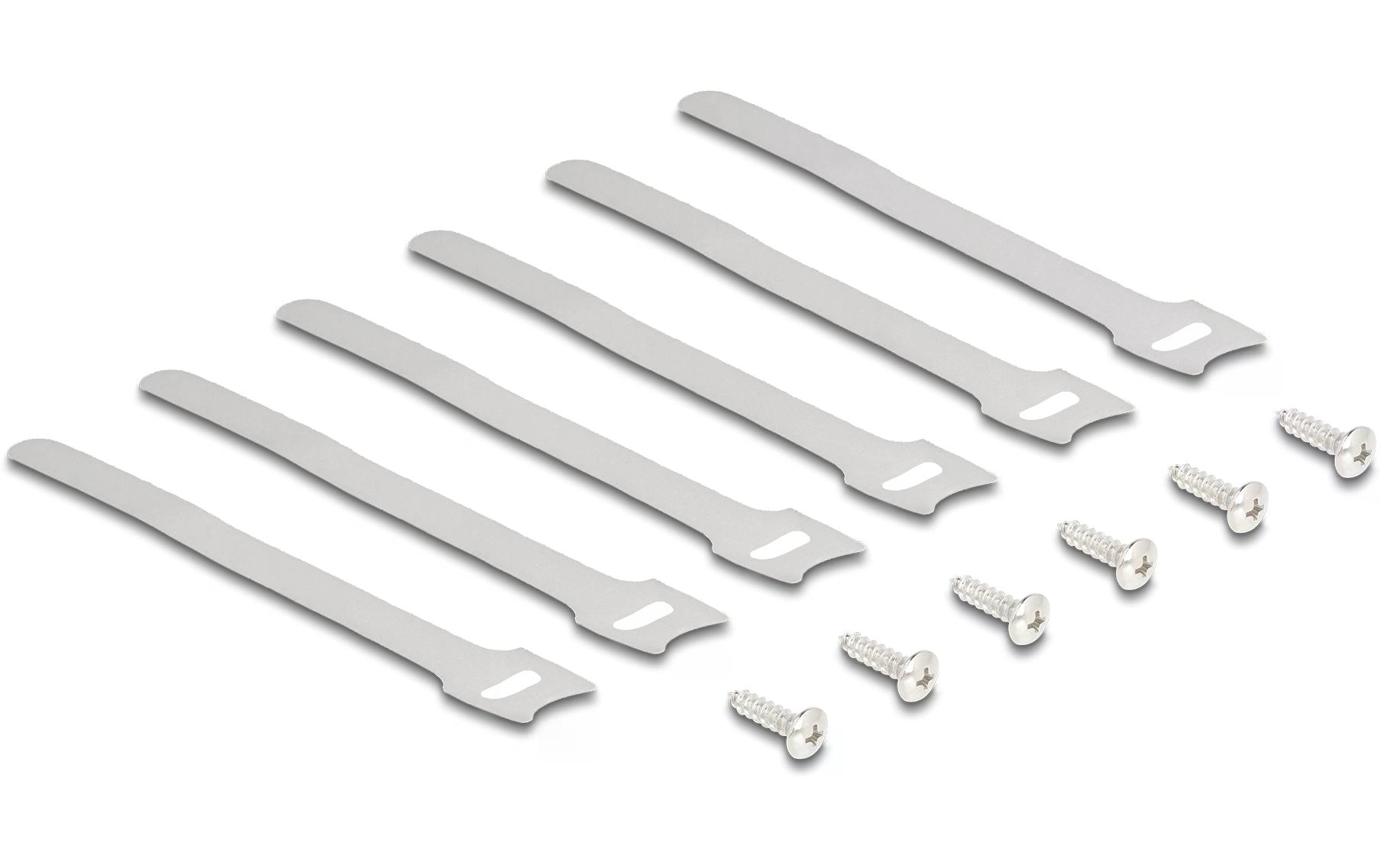 Delock Kabelführungsschiene für Untertischmontage , Schwarz