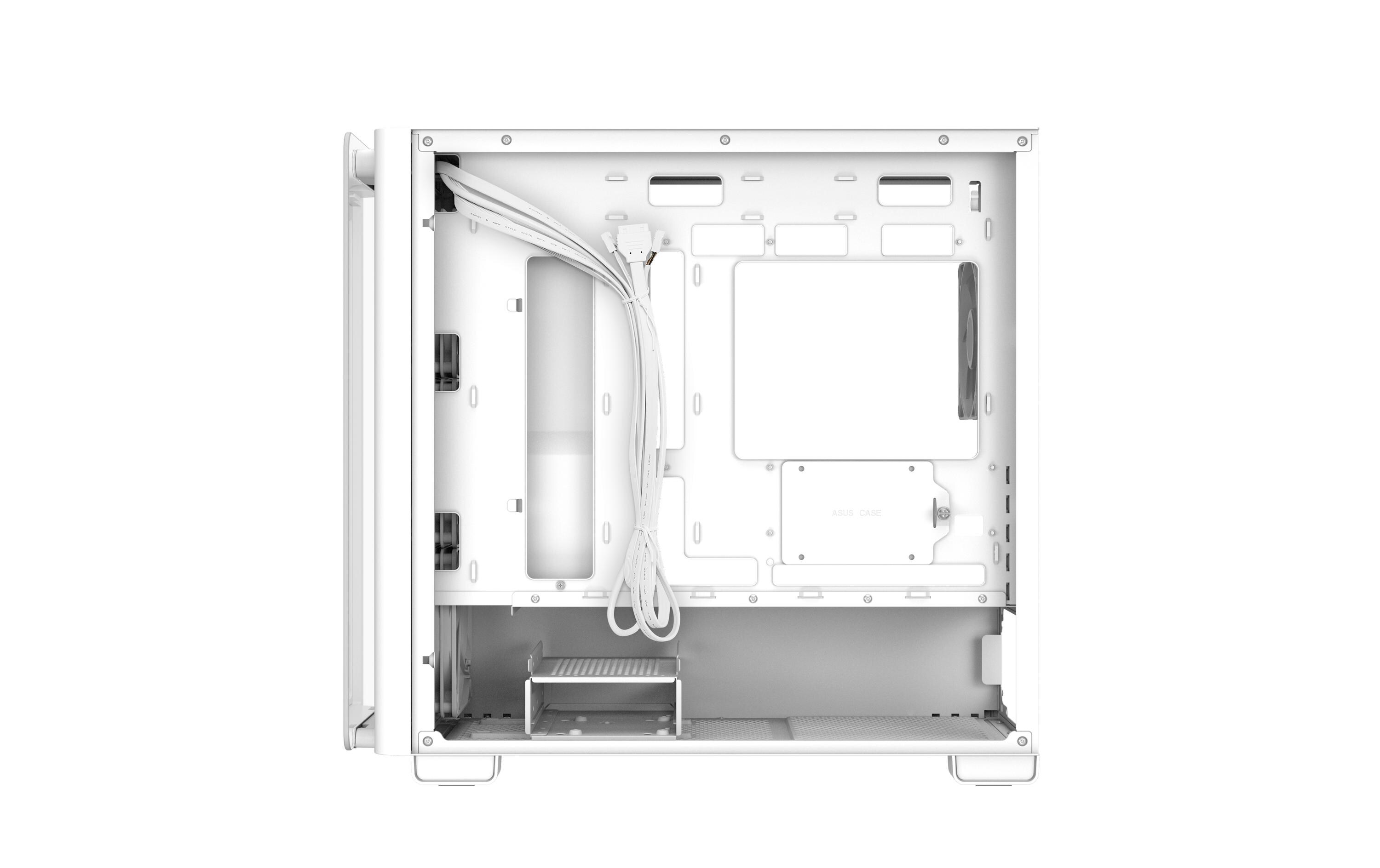 ASUS PC-Gehäuse A23 PLUS TG ARGB Weiss