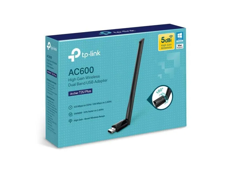 TP-Link WLAN-AC USB-Stick Archer T2U Plus USB 2.0 TP-Link WLAN-AC USB-Stick Archer T2U Plus USB 2.0