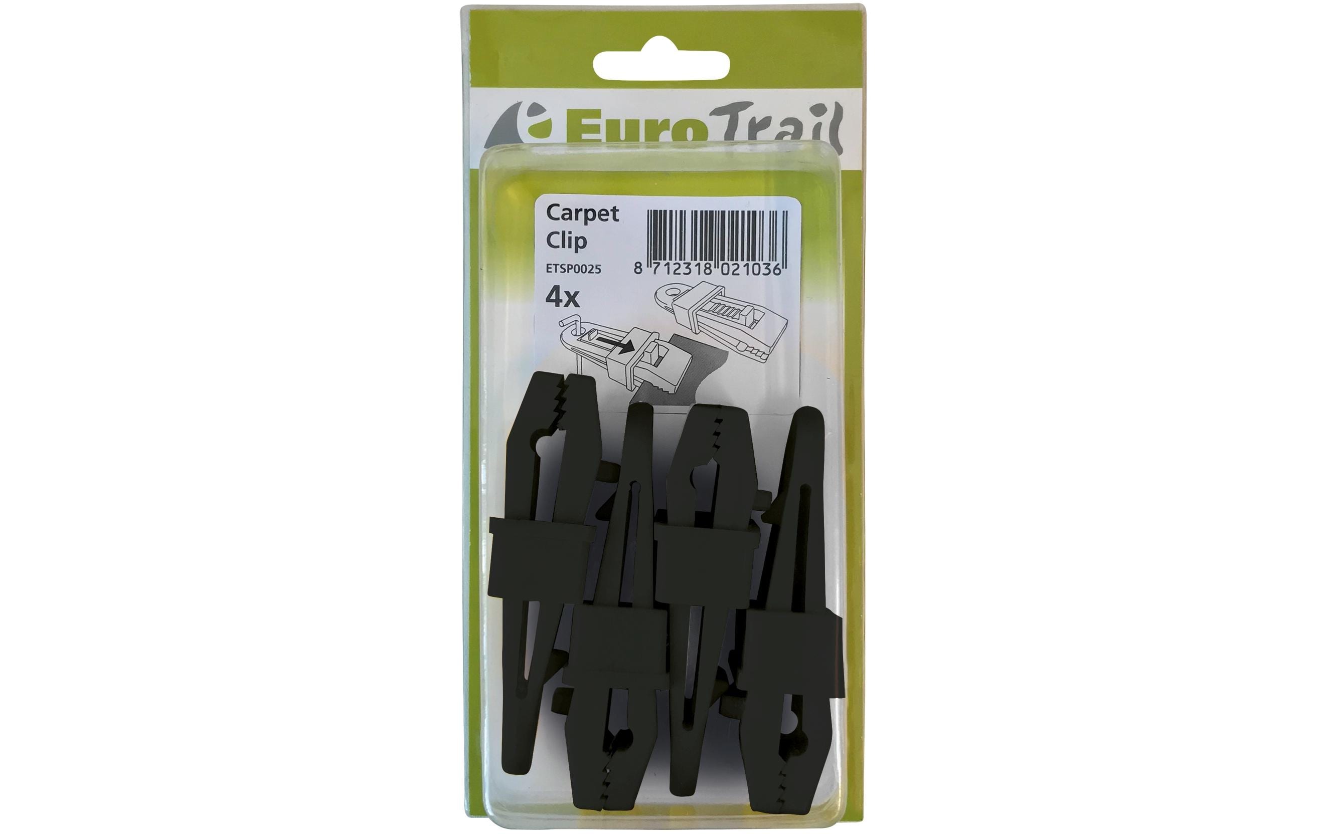 Eurotrail Zeltteppich und Sonnensegel Clip 4-er Set