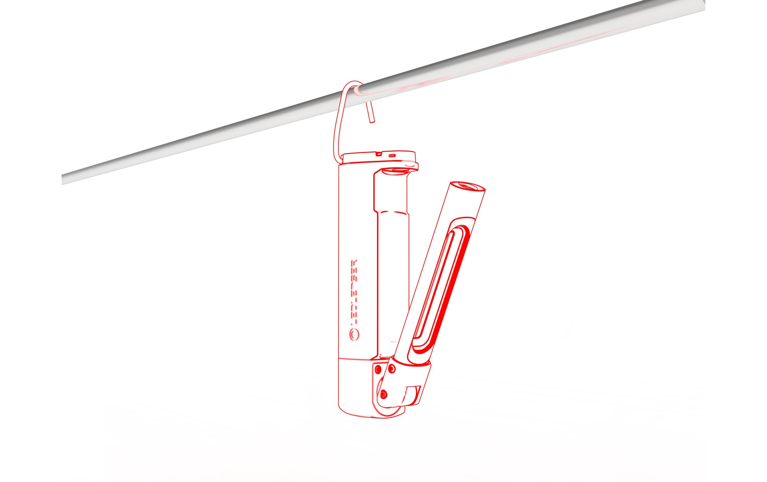 LED LENSER Taschenlampe W7R Work, 600 lm