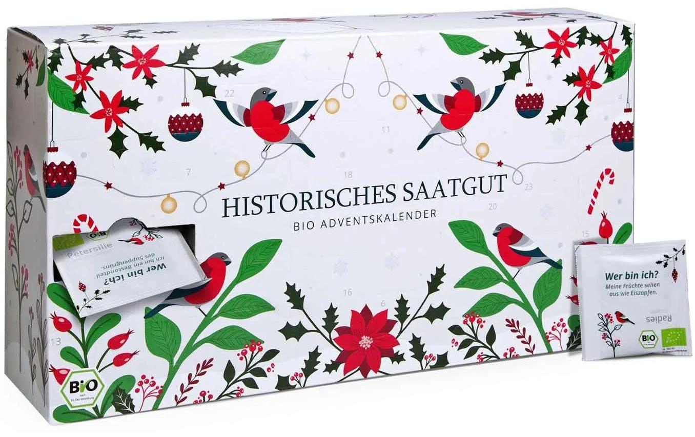 XMAS Saatgut Adventskalender historische Sorten 24 Stück