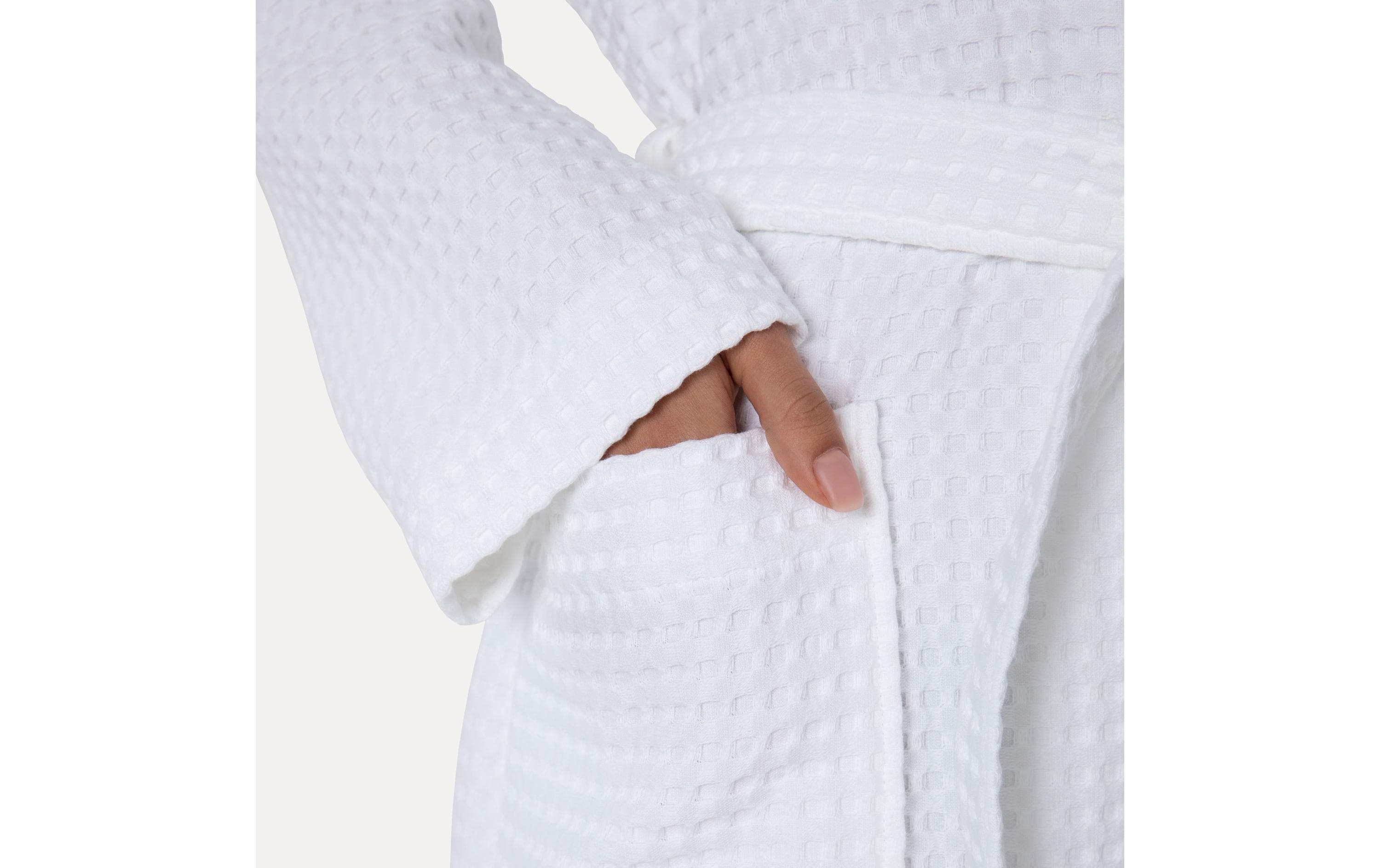 Möve Bademantel Piquée M, Snow