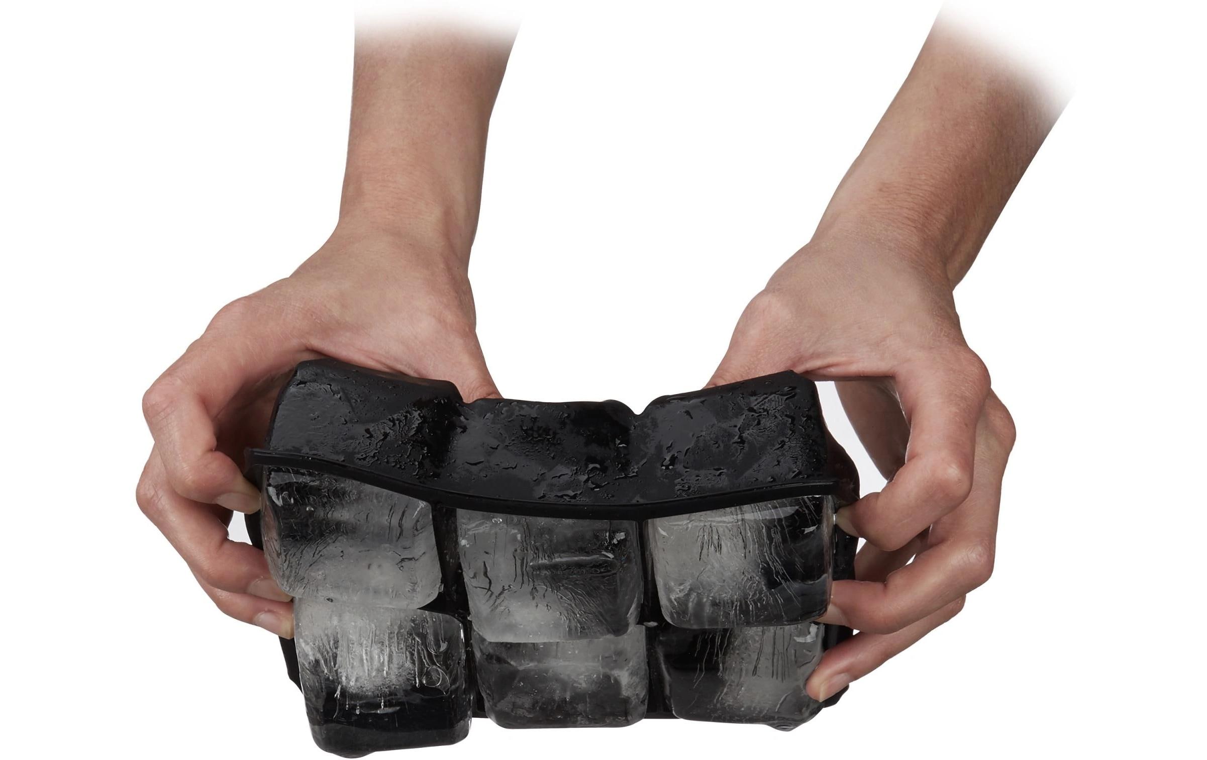 relaxdays Eiswürfelform 6 Stück, Schwarz