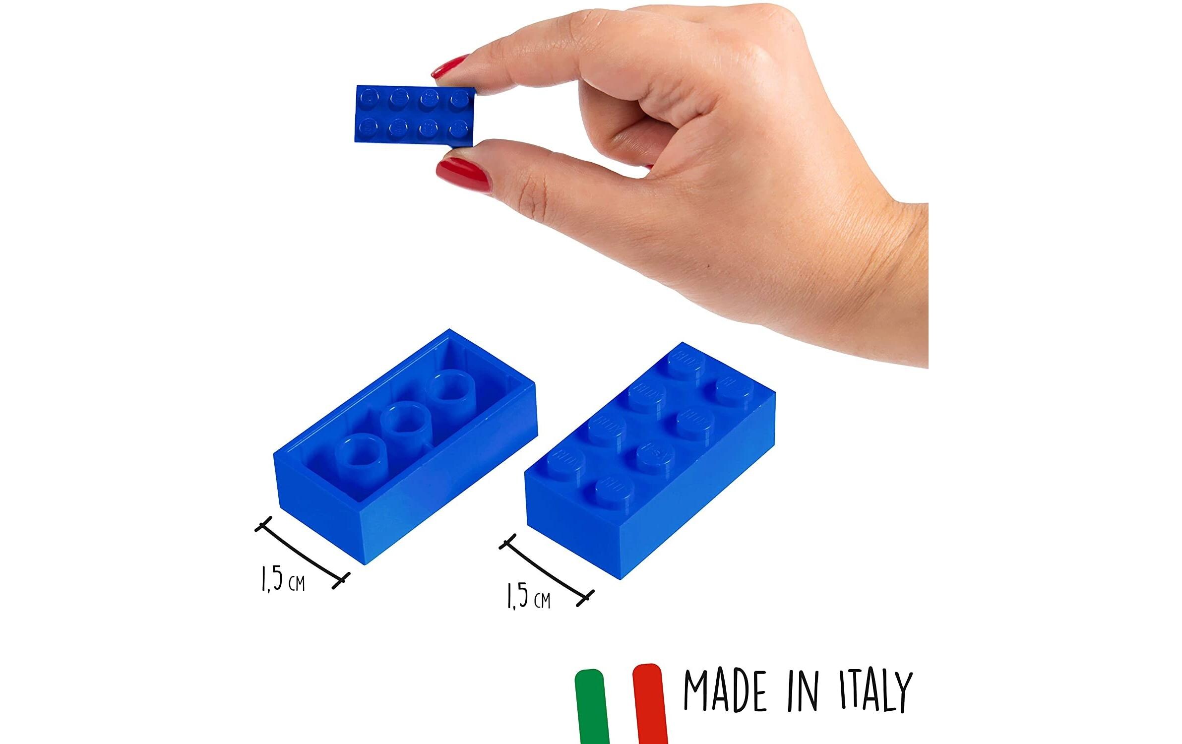 BLOX Bausteine 500 blaue 8er Steine lose