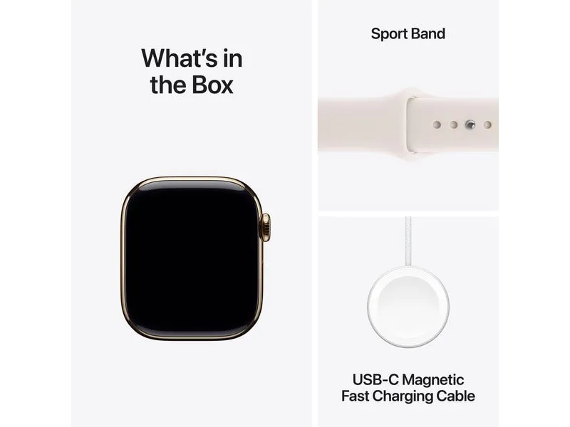Apple Watch Series 11 42 mm LTE Gold Titanium Light Blush M/L Apple Watch Series 11 42 mm LTE Gold Titanium Light Blush M/L