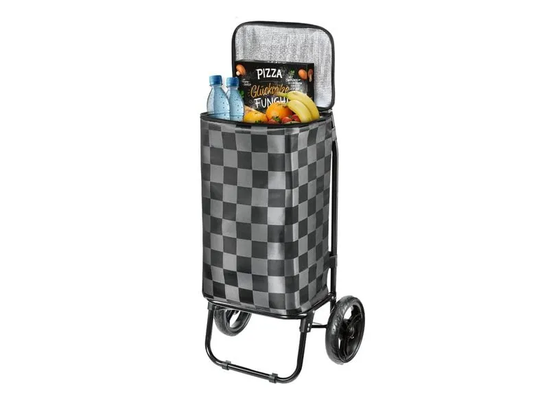 EASYmaxx Einkaufstrolley 52 l, Schwarz / Grau