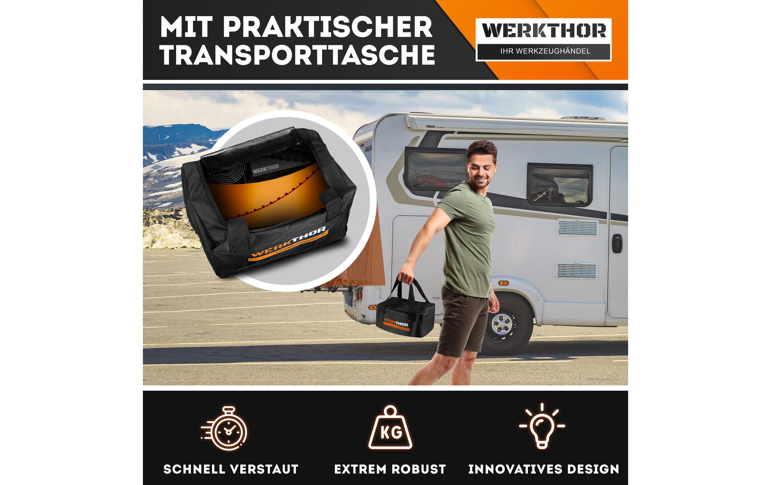 Werkthor Stufenlose Auffahrkeile 2er Set, Orange