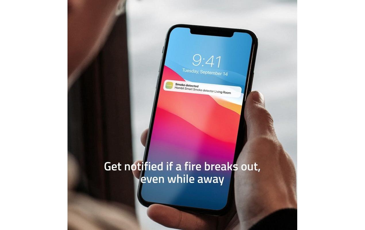 hombli Rauchmelder Smart Smoke Detector, 85 dB, Weiss