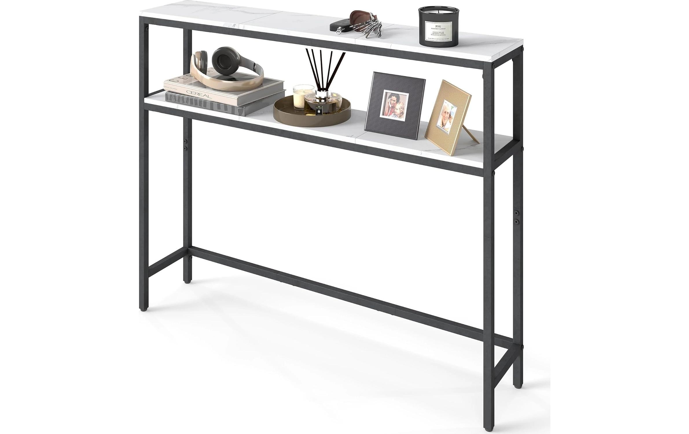 VASAGLE Konsolentisch 100 x 80.5 cm, Weiss