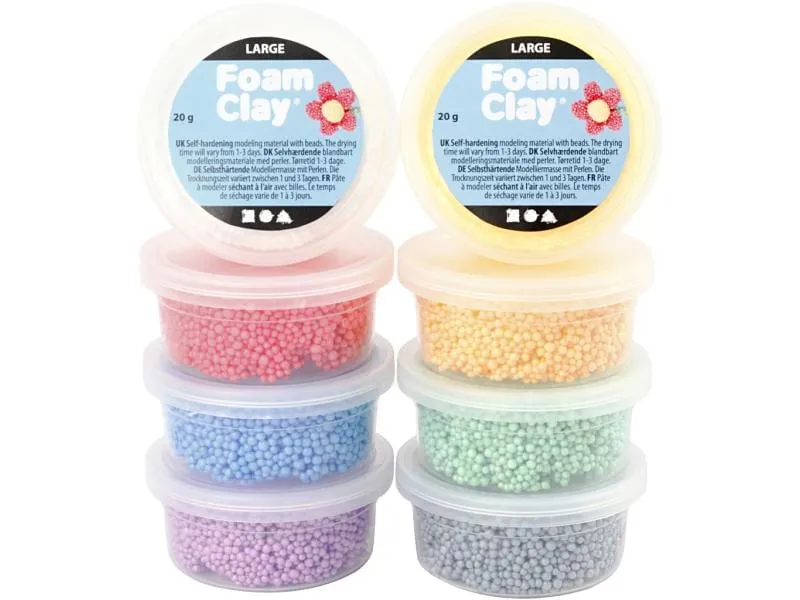 Creativ Company Modellier-Set Foam Clay Extra Large 8-teilig Creativ Company Modellier-Set Foam Clay Extra Large 8-teilig