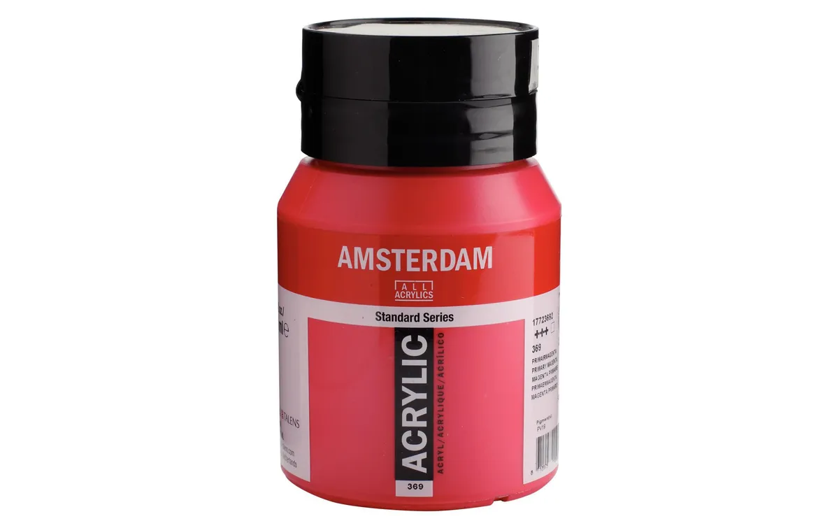 Amsterdam Acrylfarbe Standard 369 Primärmagenta transparent, 500 ml Amsterdam Acrylfarbe Standard 369 Primärmagenta transparent, 500 ml