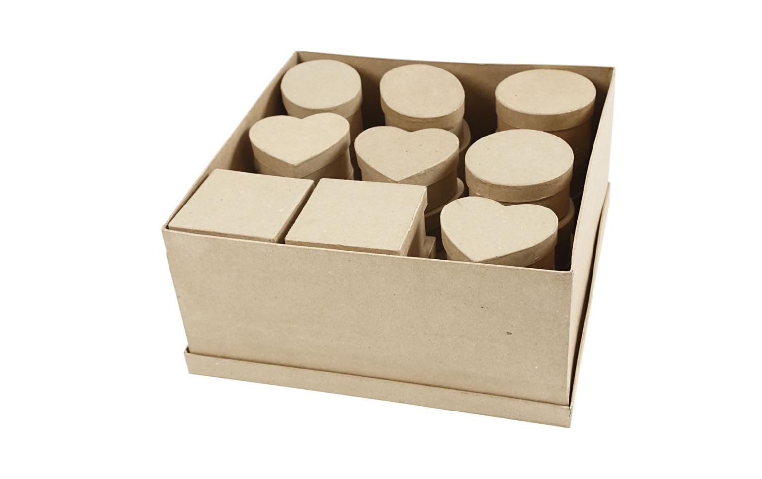 Creativ Company Papp-Schachtel 10-12 cm 28 Stück Creativ Company Papp-Schachtel 10-12 cm 28 Stück