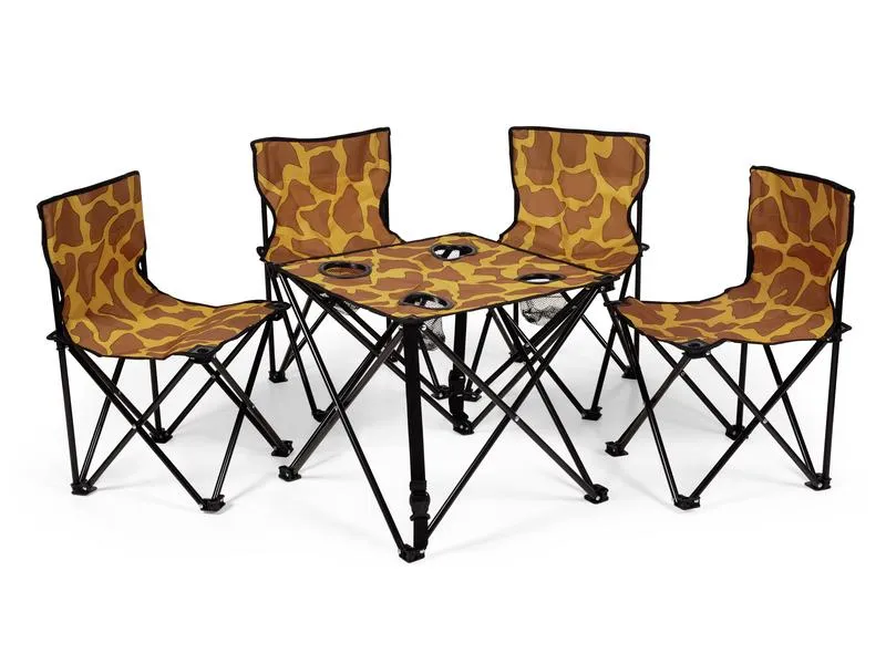 Zebraffo Camping-Sitzgarnitur Giraffe 5er Kids Zebraffo Camping-Sitzgarnitur Giraffe 5er Kids