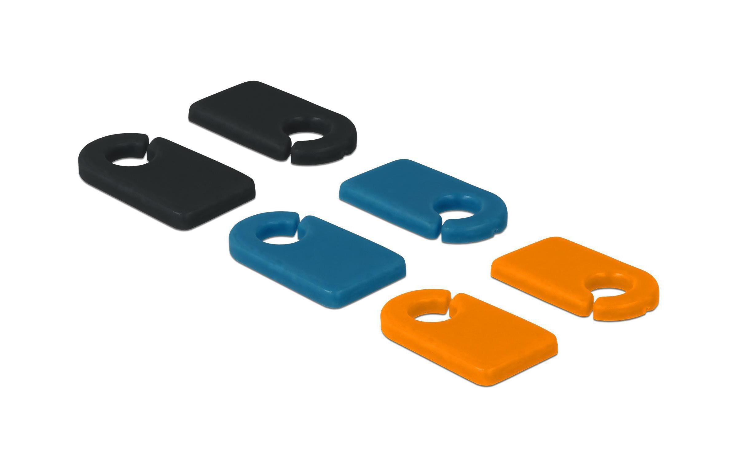 Delock Kabel-Clip 5.0 mm Beschriftbar, 6 Stück Mehrfarbig Delock Kabel-Clip 5.0 mm Beschriftbar, 6 Stück Mehrfarbig