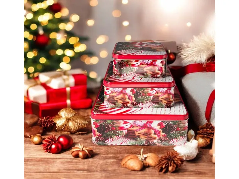 Dameco Guetzli-Dose Zuckerstangen 3-teilig Dameco Guetzli-Dose Zuckerstangen 3-teilig