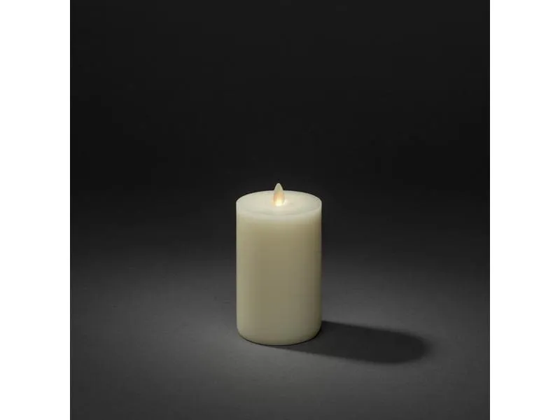 Konstsmide Echtwachskerze, 8 cm x 15 cm, Cremeweiss Konstsmide Echtwachskerze, 8 cm x 15 cm, Cremeweiss