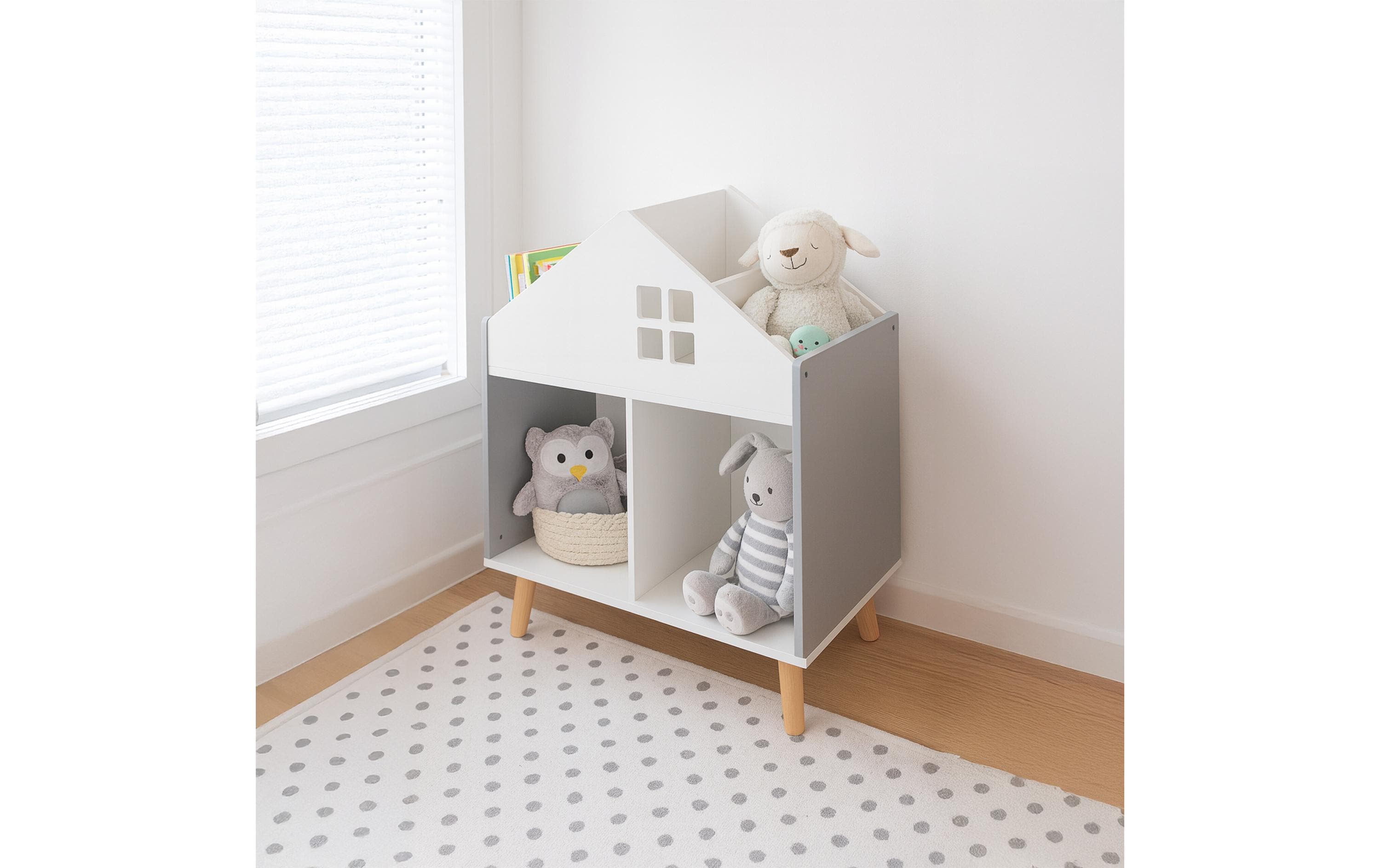 relaxdays Kinderregal Häuschen