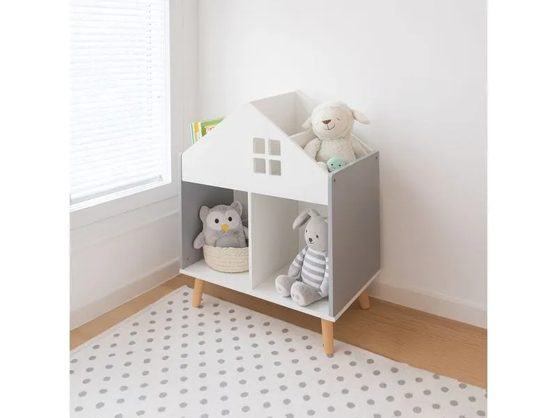 relaxdays Kinderregal Häuschen