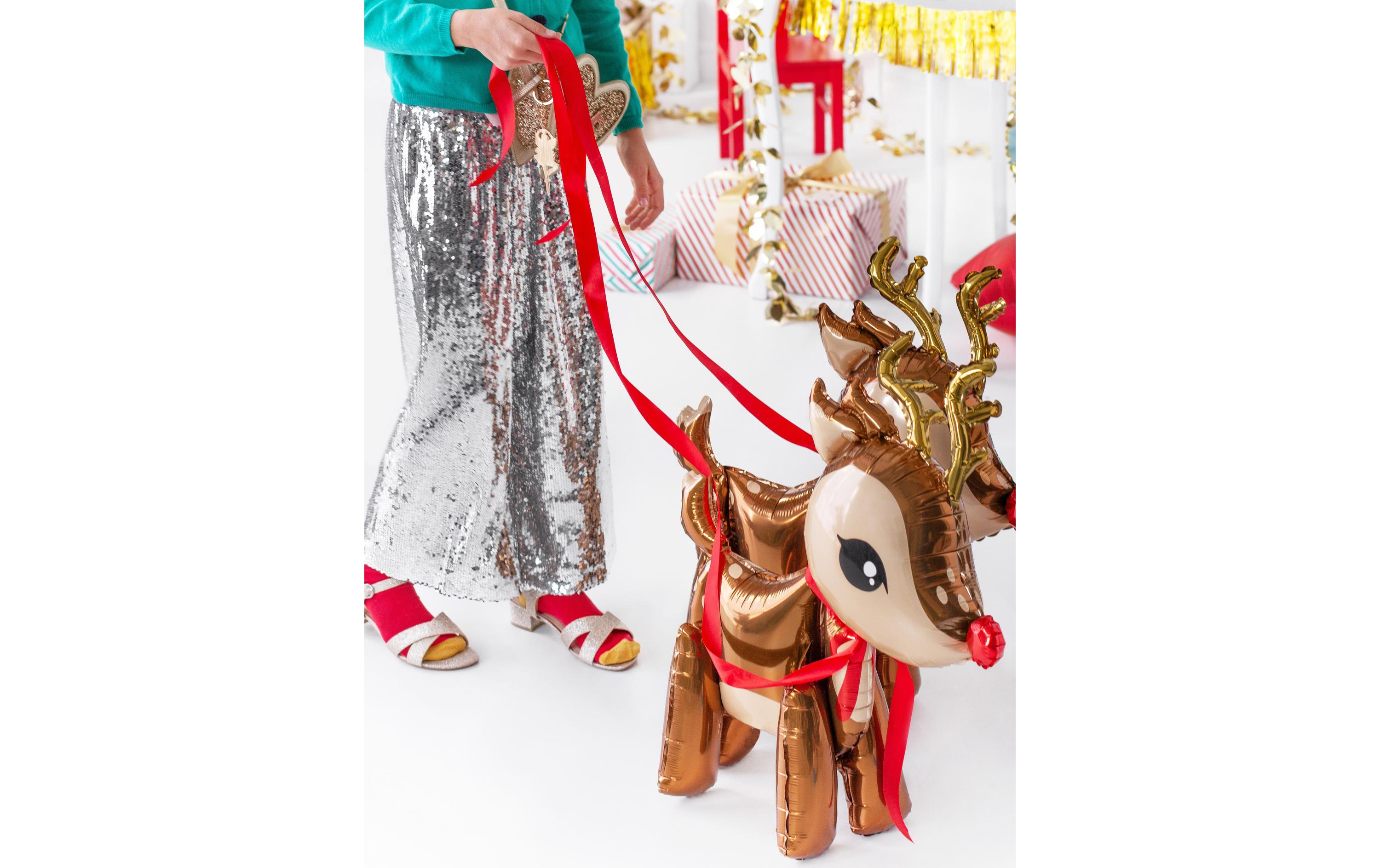 Partydeco Folienballon Braun