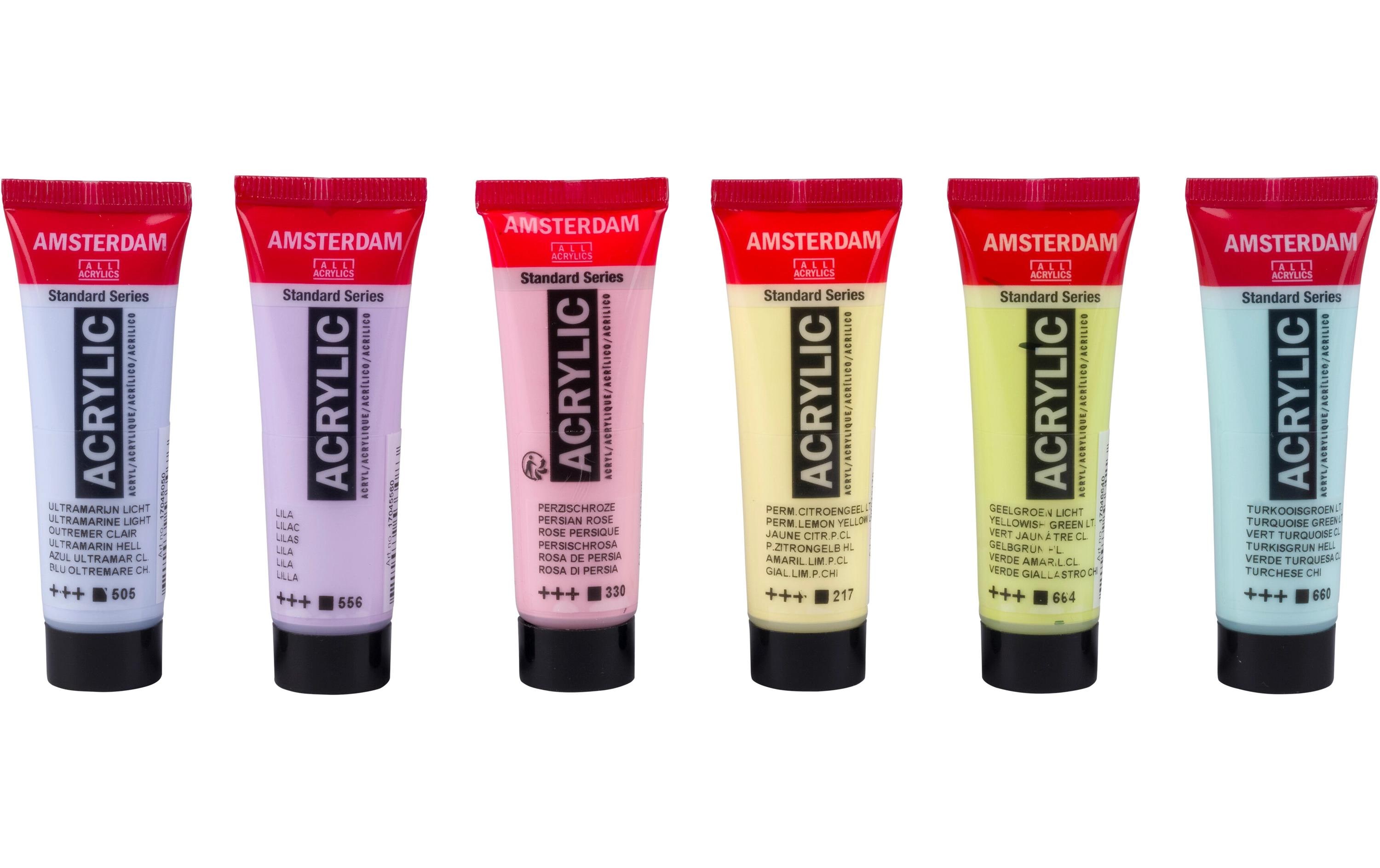 Amsterdam Acrylfarbe Set Pastel 6 Tuben à 20 ml