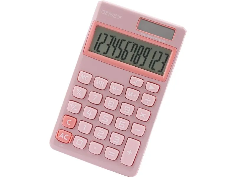 Genie Taschenrechner 212P Pink