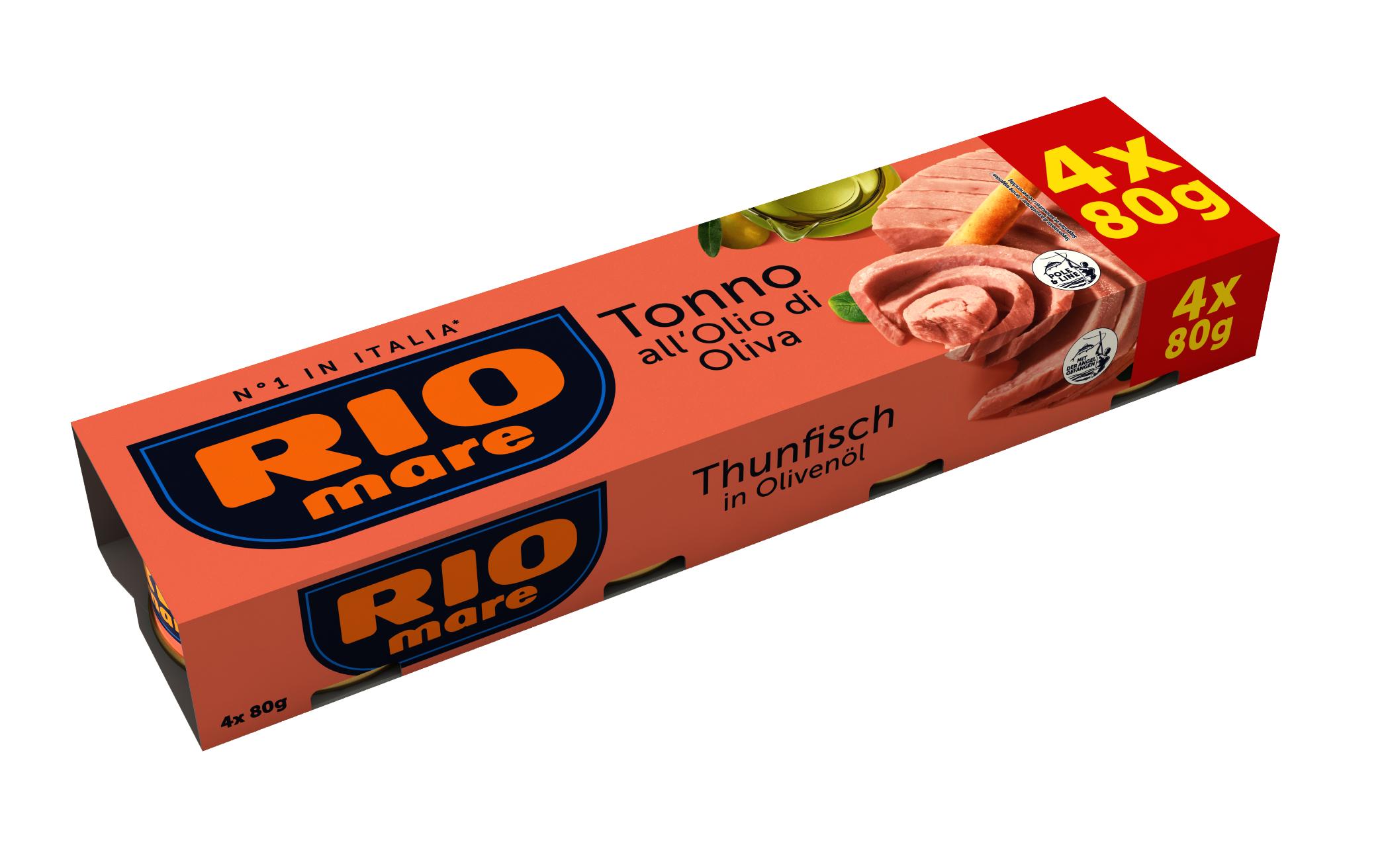 RIO mare Dose Thunfisch in Olivenöl 4 x 80 g