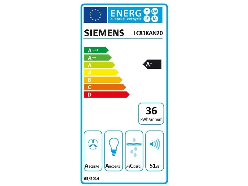 Siemens Abzughaube LC81KAN20 4 Stufen