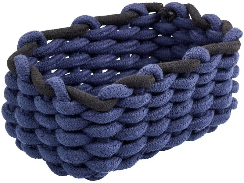 diaqua® Aufbewahrungskorb Cord dunkelblau Dunkelblau