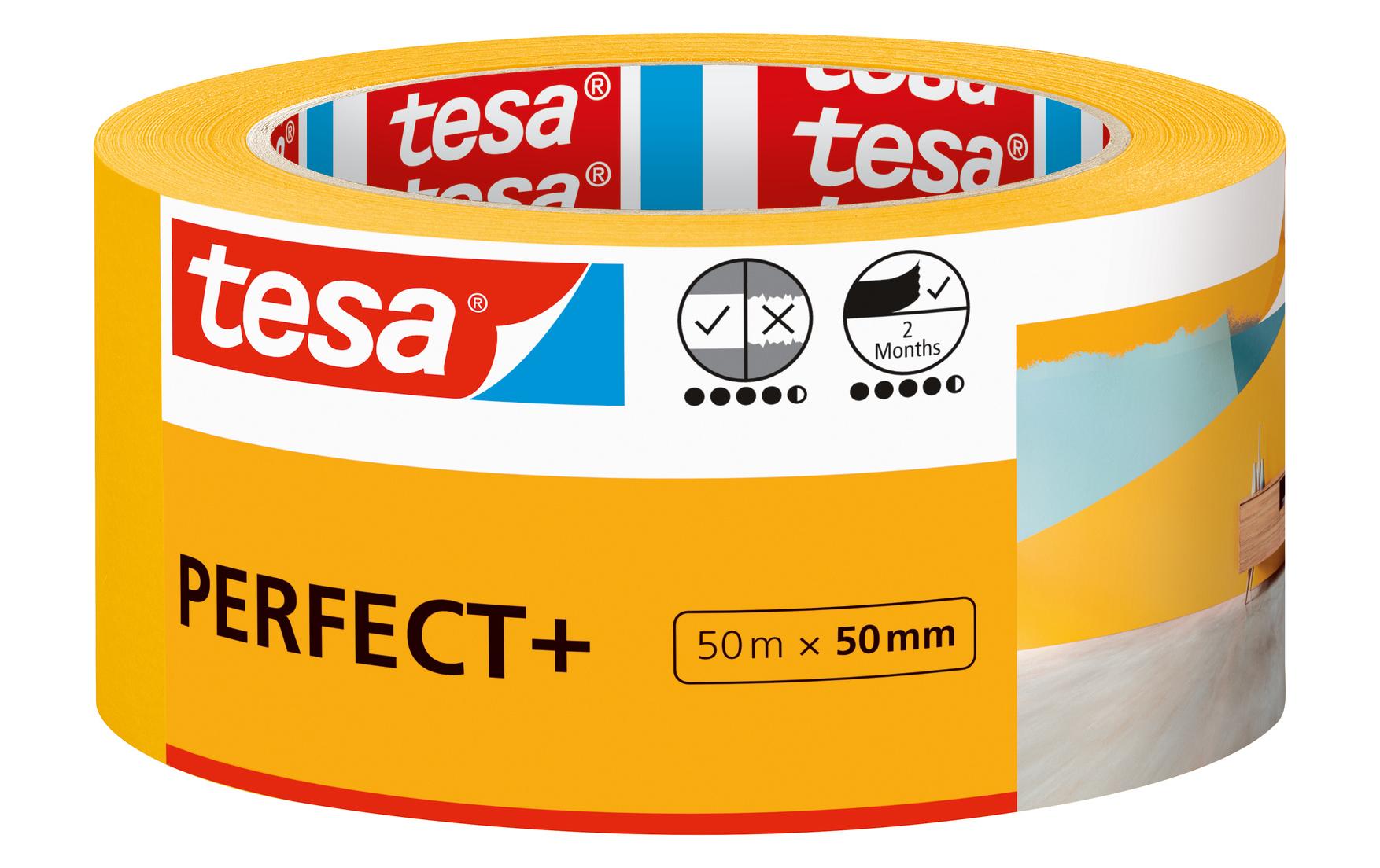 tesa Malerband Perfect+ 50 m x 50 mm tesa Malerband Perfect+ 50 m x 50 mm