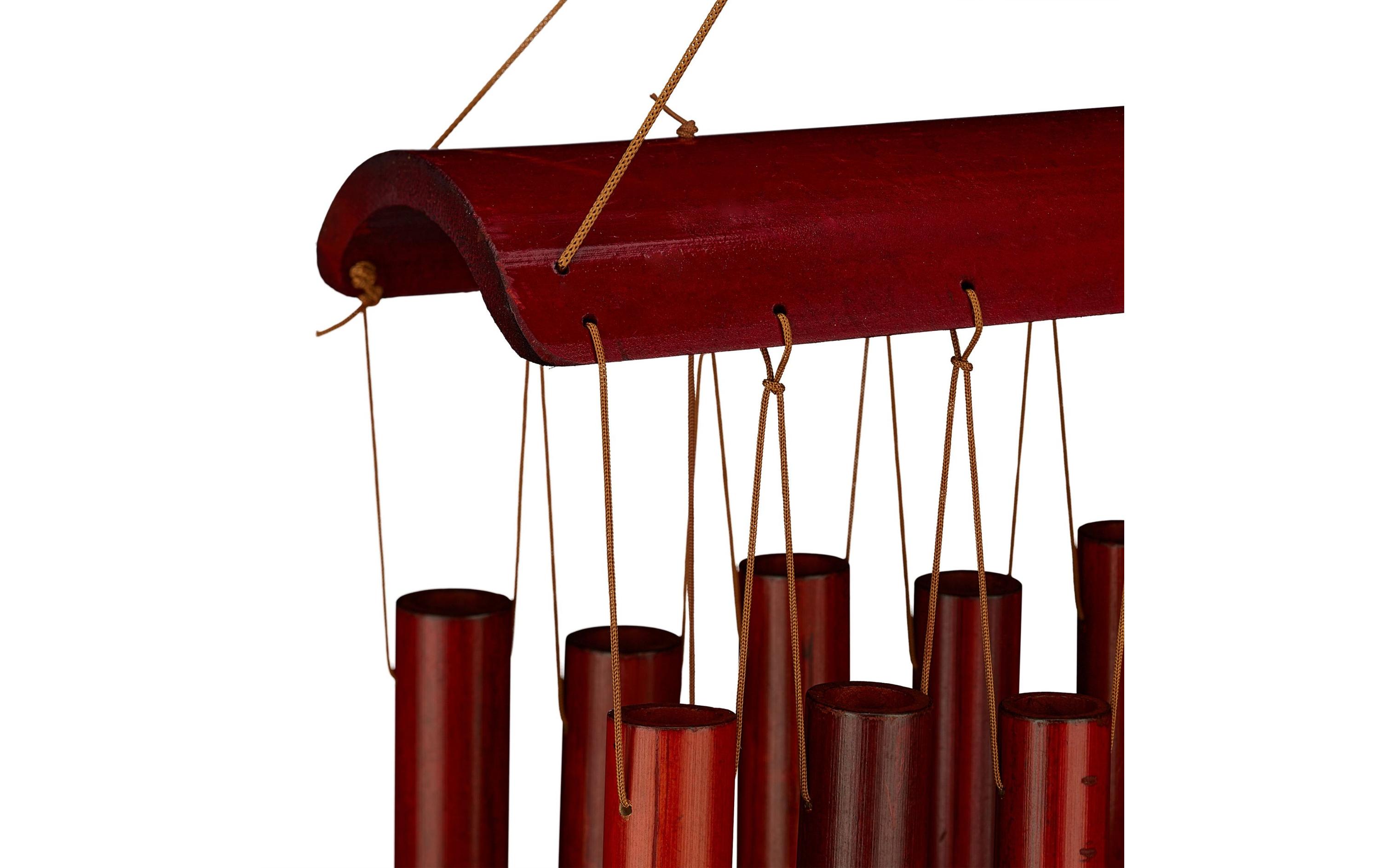 relaxdays Windspiel aus Bambus 60 cm