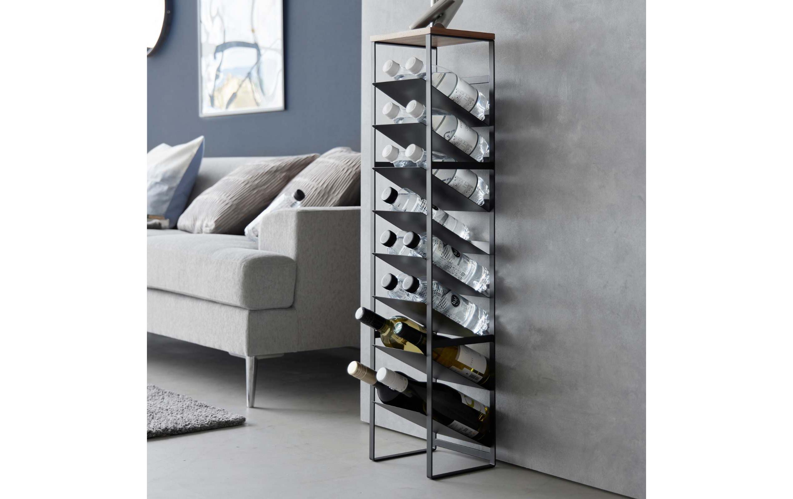 Yamazaki Flaschenregal Tower Schwarz
