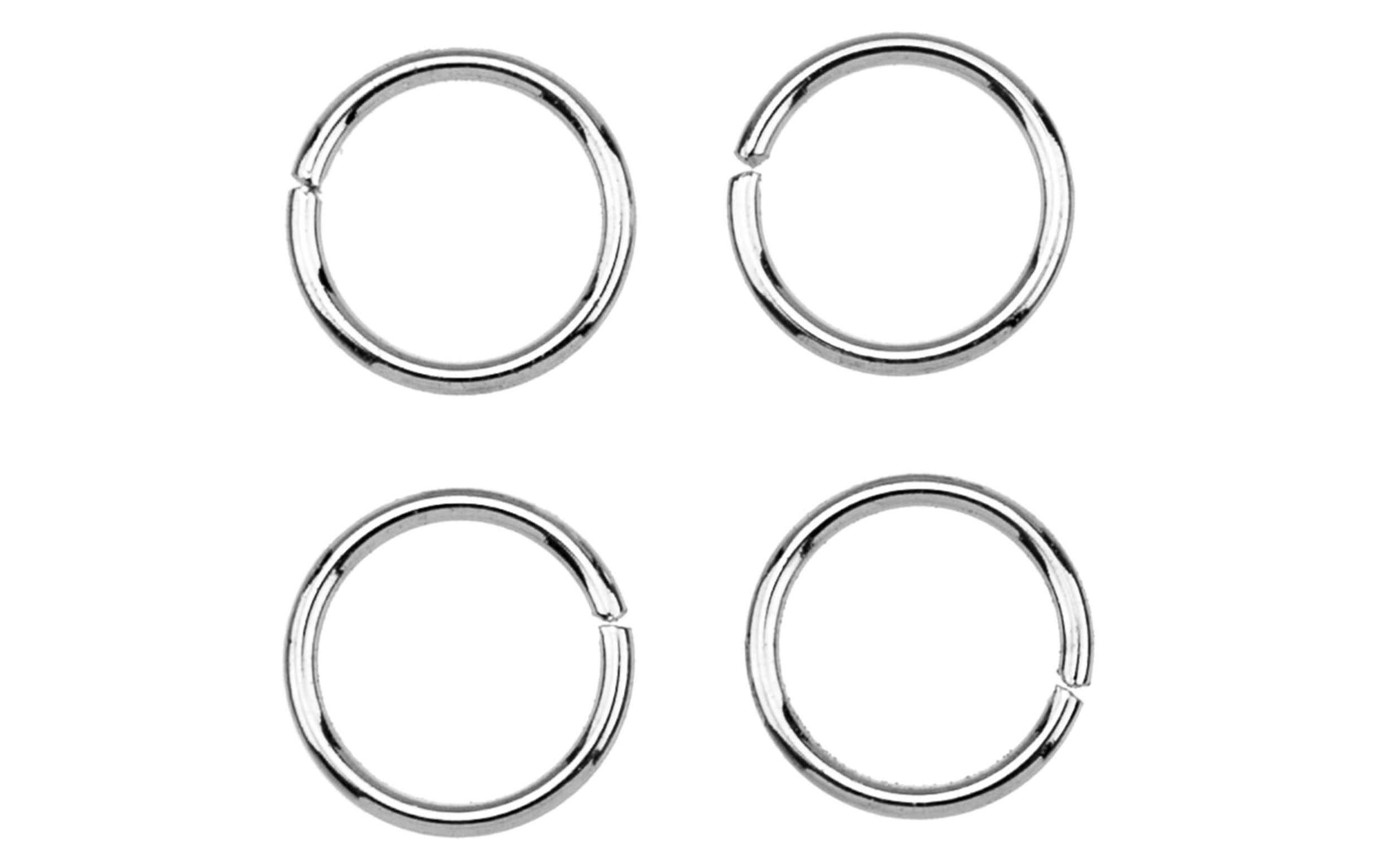 Glorex Biegering Verbindungsring 10 x 10 mm, 20 Stück, Platin Glorex Biegering Verbindungsring 10 x 10 mm, 20 Stück, Platin