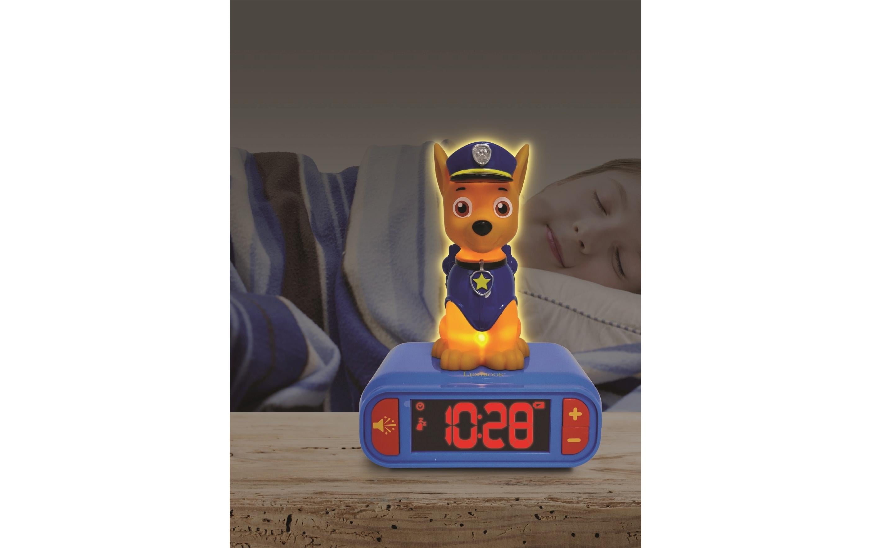 Lexibook Wecker mit Nachtlicht Paw Patrol Chase
