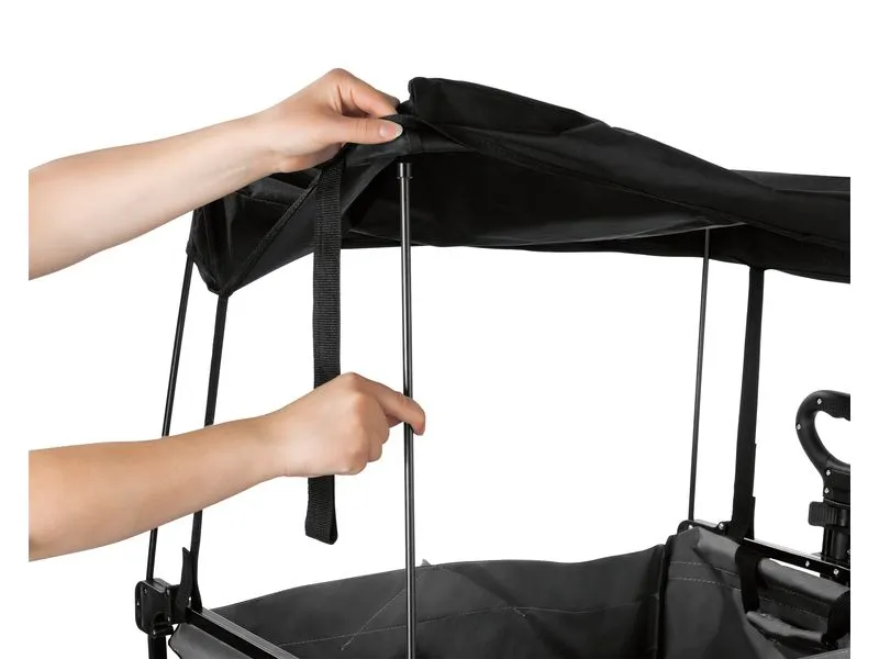 EASYmaxx Bollerwagen faltbar, mit Dach