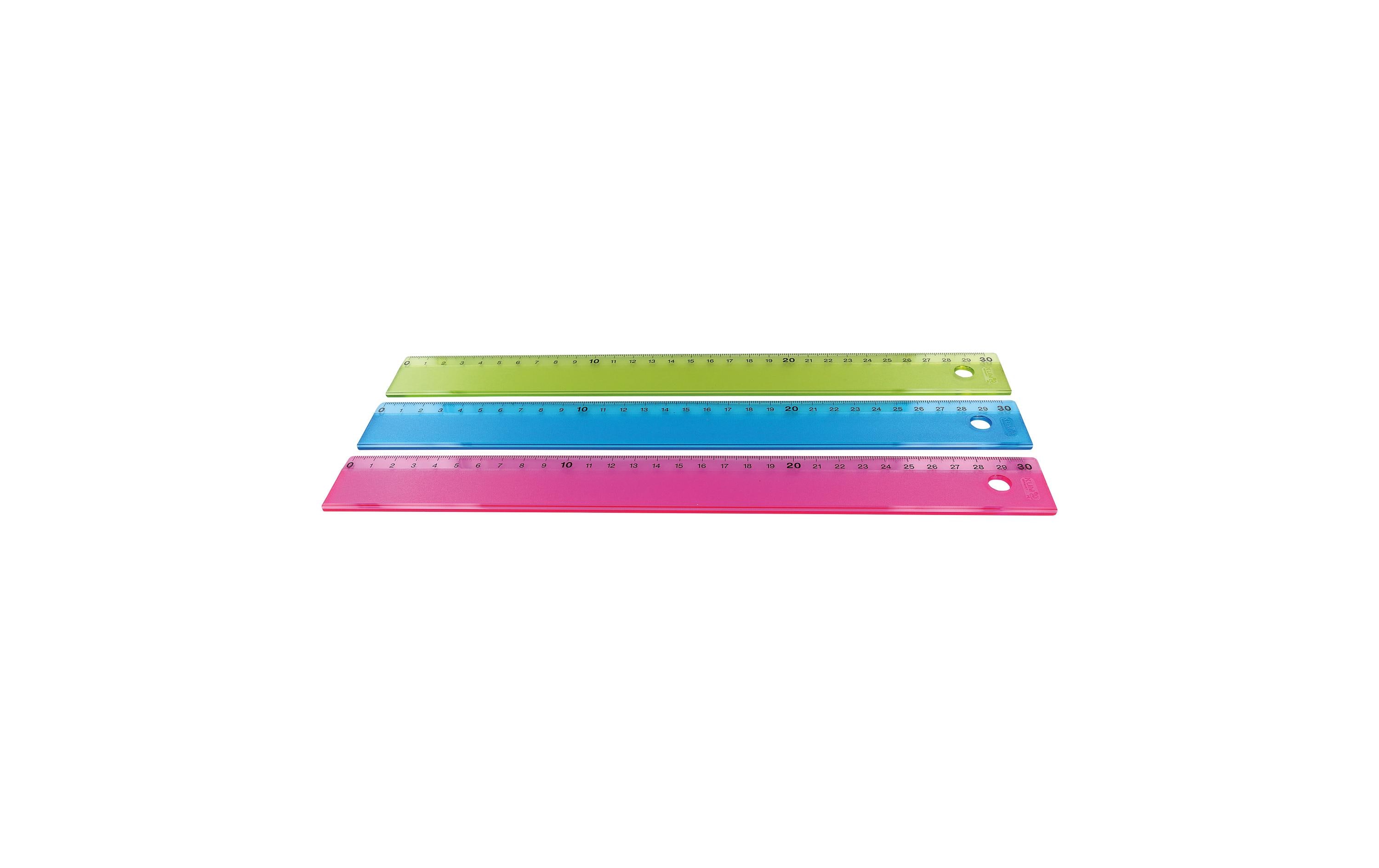 KUM Lineal Pop 30 cm, Assortiert, 1 Stück