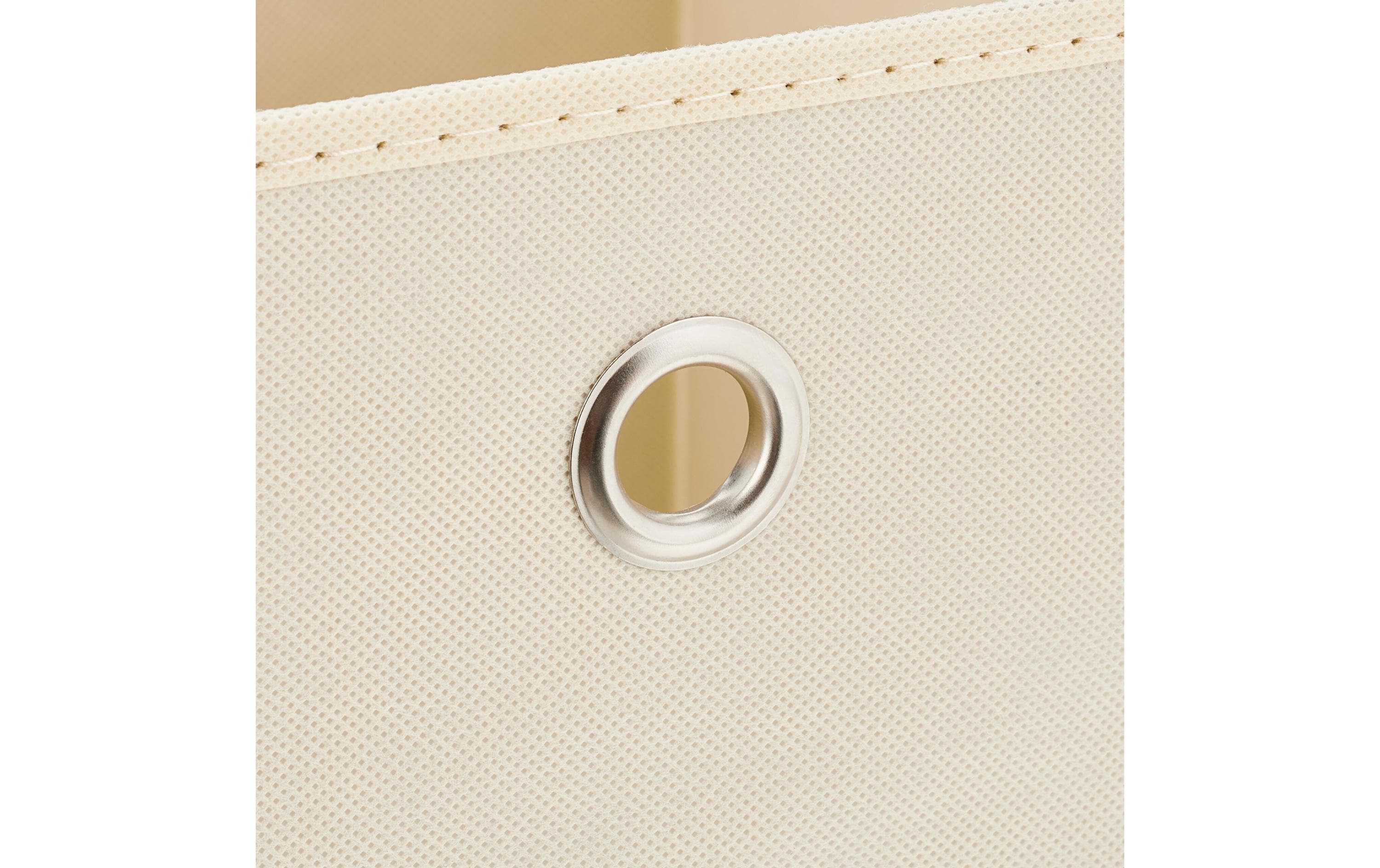 relaxdays Aufbewahrungsbox 4er Set Creme