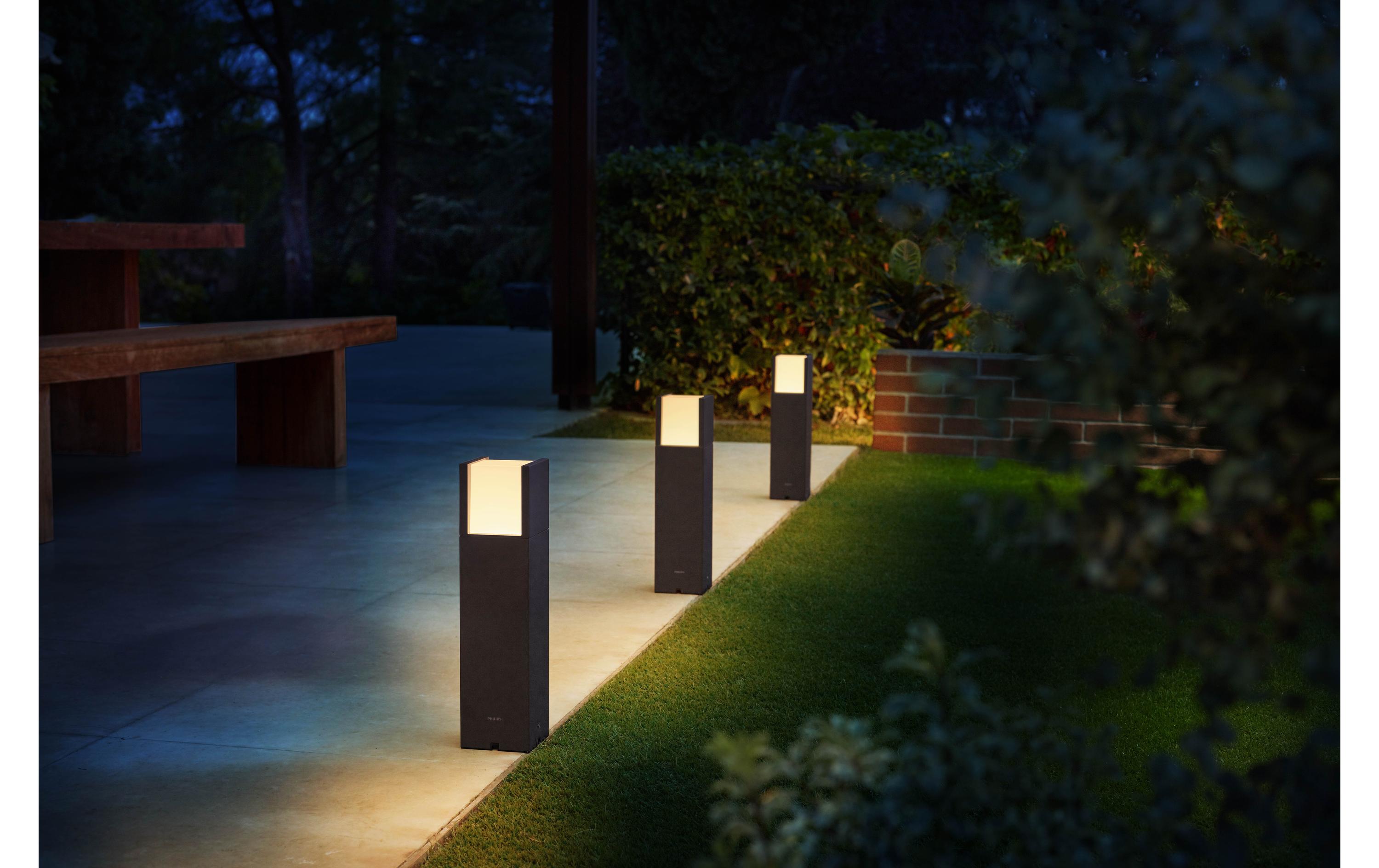 Philips Outdoor Niedervolt Arbour Sockel-Erweiterung 2700K anthrazit