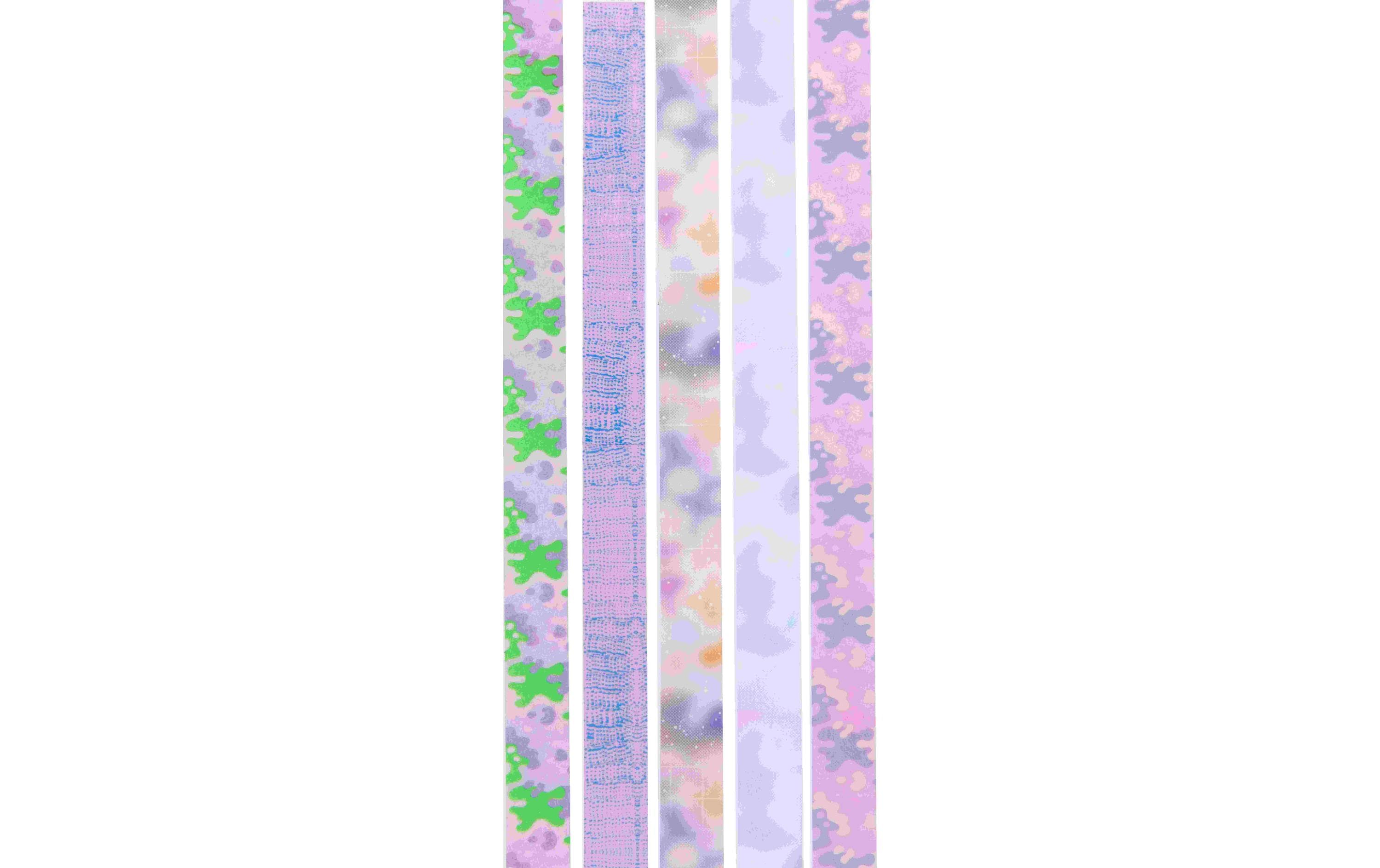 Rico Design Washi Tape Transformation 5 Stück, Lila, 10 m